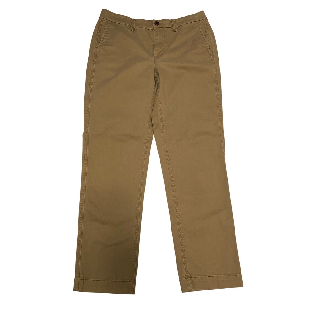 J Crew Women's High Rise Girlfriend Chino 6 Office Capsule Preppy Academia